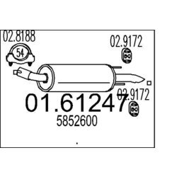 Koncový tlmič výfuku MTS 01.61247