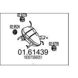 Koncový tlmič výfuku MTS 01.61439