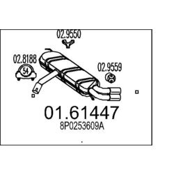 Koncový tlmič výfuku MTS 01.61447