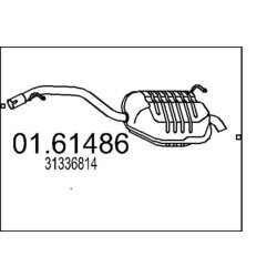 Koncový tlmič výfuku MTS 01.61486