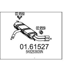 Koncový tlmič výfuku MTS 01.61527