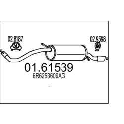 Koncový tlmič výfuku MTS 01.61539