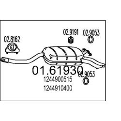 Koncový tlmič výfuku MTS 01.61930