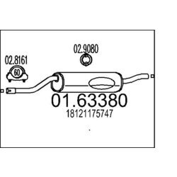 Koncový tlmič výfuku MTS 01.63380