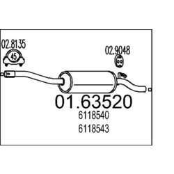 Koncový tlmič výfuku MTS 01.63520