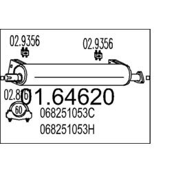 Koncový tlmič výfuku MTS 01.64620