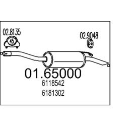 Koncový tlmič výfuku MTS 01.65000