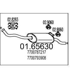 Koncový tlmič výfuku MTS 01.65630