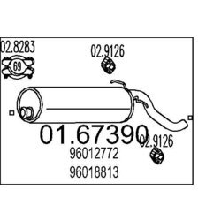 Koncový tlmič výfuku MTS 01.67390