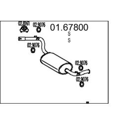 Koncový tlmič výfuku MTS 01.67800