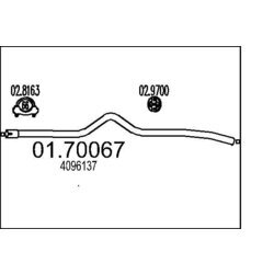 Výfukové potrubie MTS 01.70067