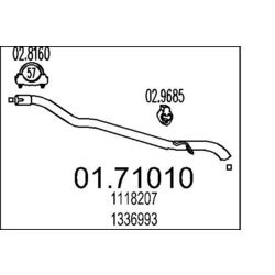 Výfukové potrubie MTS 01.71010