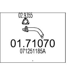 Výfukové potrubie MTS 01.71070