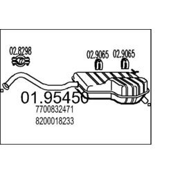 Koncový tlmič výfuku MTS 01.95450