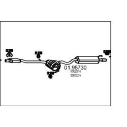 Koncový tlmič výfuku MTS 01.95730