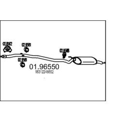 Koncový tlmič výfuku MTS 01.96550