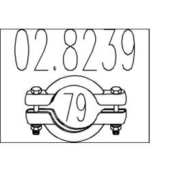 Spojka trubiek výfukového systému MTS 02.8239
