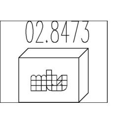 Tlmič výfuku - montážna sada MTS 02.8473