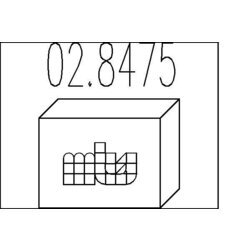 Tlmič výfuku - montážna sada MTS 02.8475