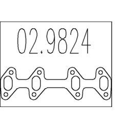 Tesnenie výfukovej trubky MTS 02.9824