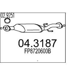 Katalyzátor MTS 04.3187