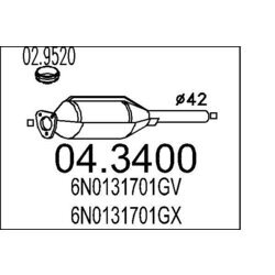Katalyzátor MTS 04.3400