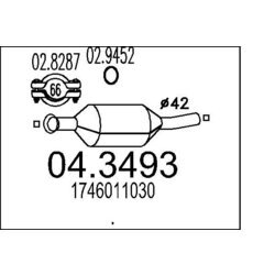 Katalyzátor MTS 04.3493