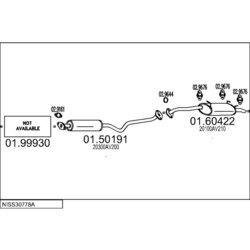 Výfukový systém MTS NISS30778A023202