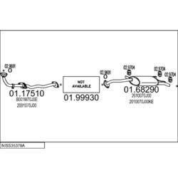 Výfukový systém MTS NISS35378A008568