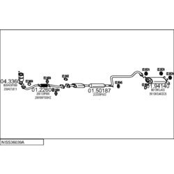 Výfukový systém MTS NISS36039A133630
