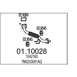 Výfukové potrubie MTS 01.10028