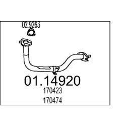 Výfukové potrubie MTS 01.14920