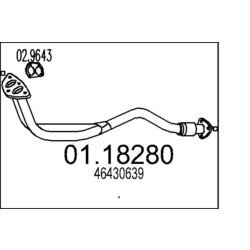 Výfukové potrubie MTS 01.18280