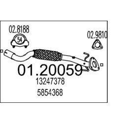 Výfukové potrubie MTS 01.20059