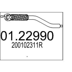 Výfukové potrubie MTS 01.22990