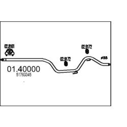 Výfukové potrubie MTS 01.40000