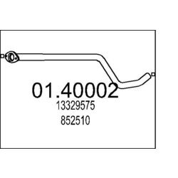 Výfukové potrubie MTS 01.40002