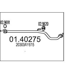 Výfukové potrubie MTS 01.40275