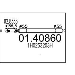 Výfukové potrubie MTS 01.40860