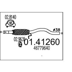 Výfukové potrubie MTS 01.41260