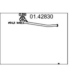 Výfukové potrubie MTS 01.42830