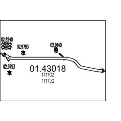 Výfukové potrubie MTS 01.43018