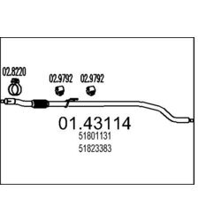 Výfukové potrubie MTS 01.43114
