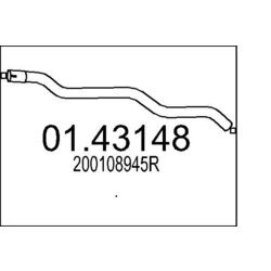 Výfukové potrubie MTS 01.43148