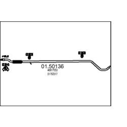 Stredný tlmič výfuku MTS 01.50136