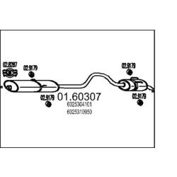 Koncový tlmič výfuku MTS 01.60307