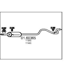 Koncový tlmič výfuku MTS 01.60365
