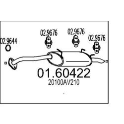 Koncový tlmič výfuku MTS 01.60422