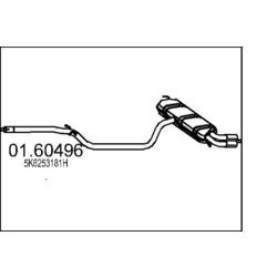 Koncový tlmič výfuku MTS 01.60496