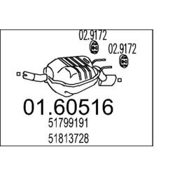Koncový tlmič výfuku MTS 01.60516